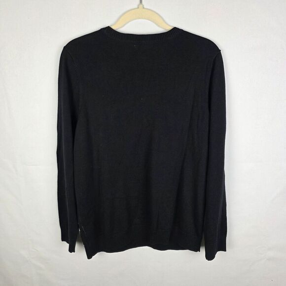 Charter Club Bird Novelty Sweater Crew Neck Whimsy Cotton Blend Size Large - Picture 2 of 5